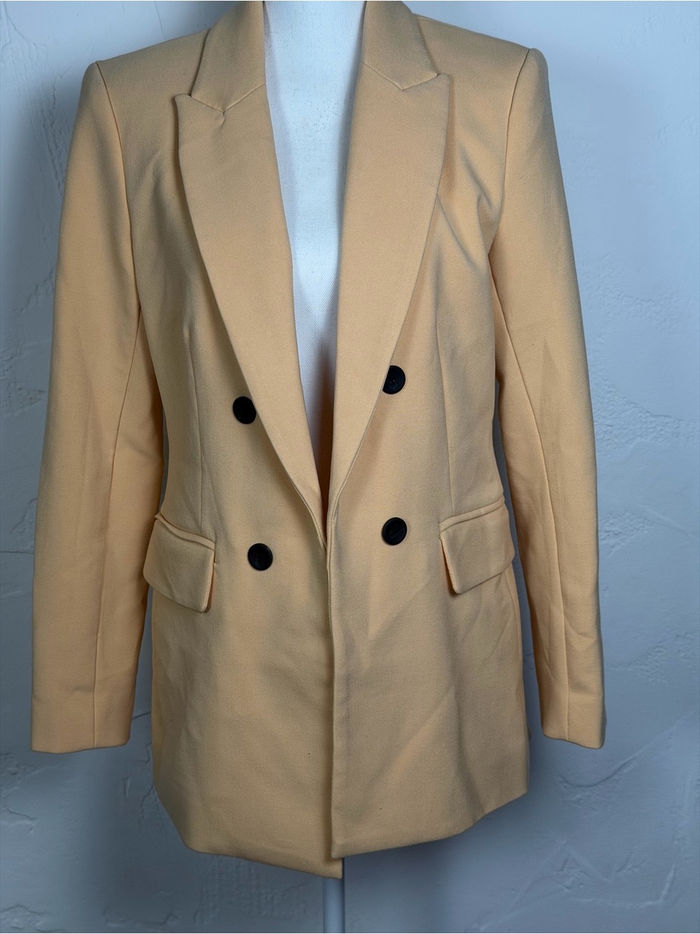 House of Harlow 1960  Double-Breasted Sherbet  Orange Blazer  - Clean and Fresh - Picture 2 of 16